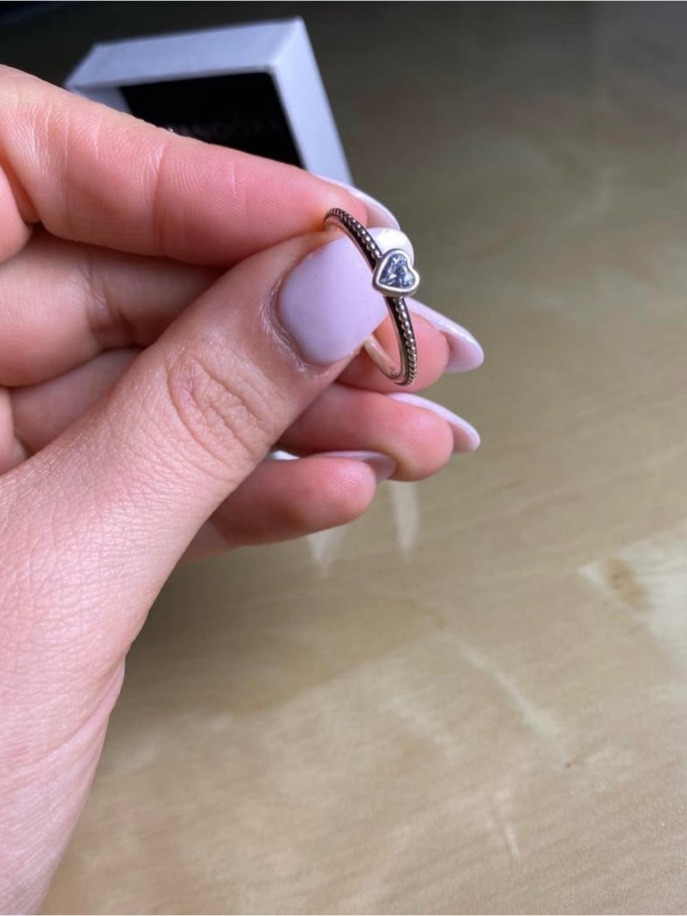 Pandora Silver Heart Ring